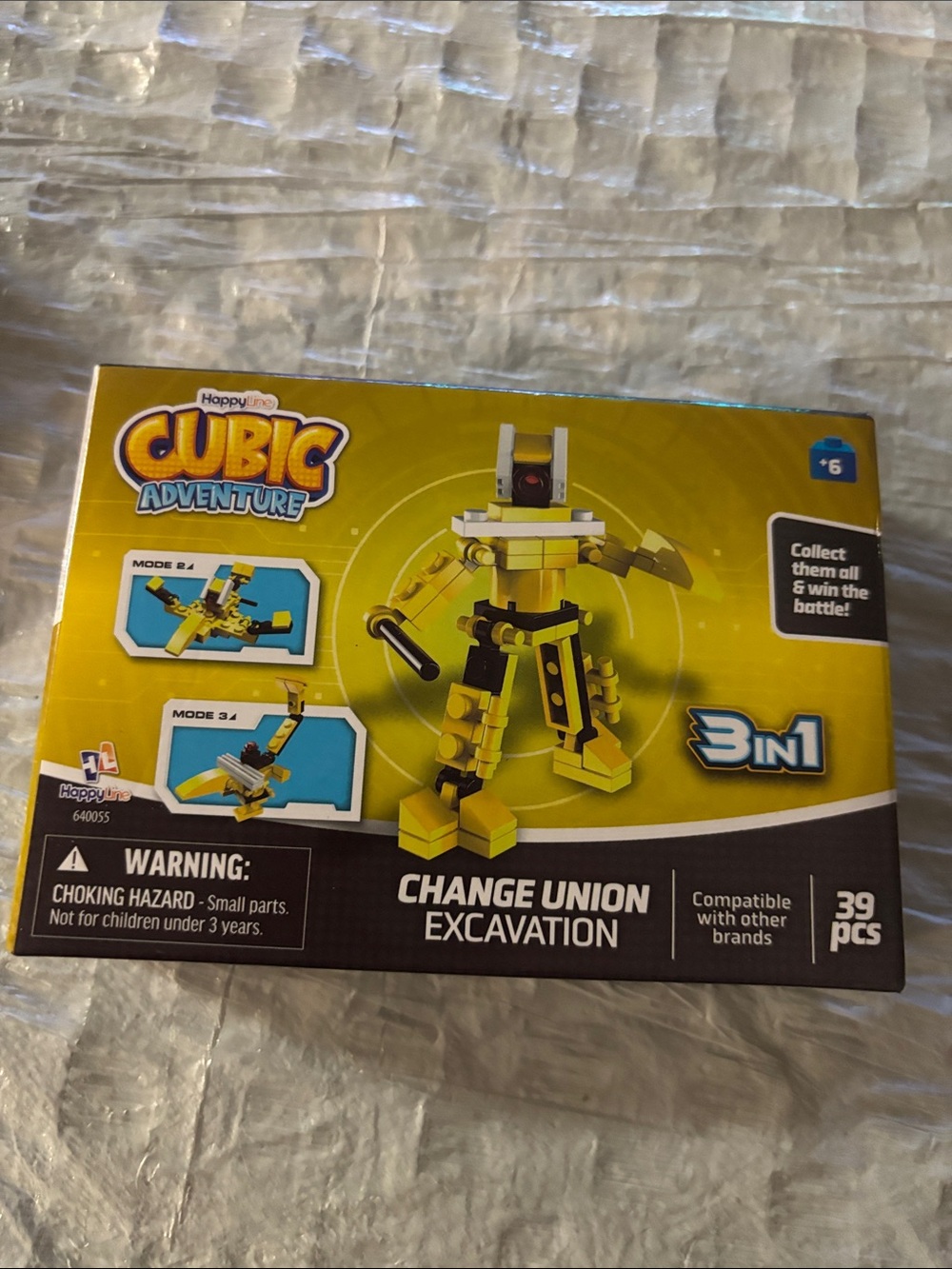 3-in-1 Change Union Excavation Building Set - Yellow
